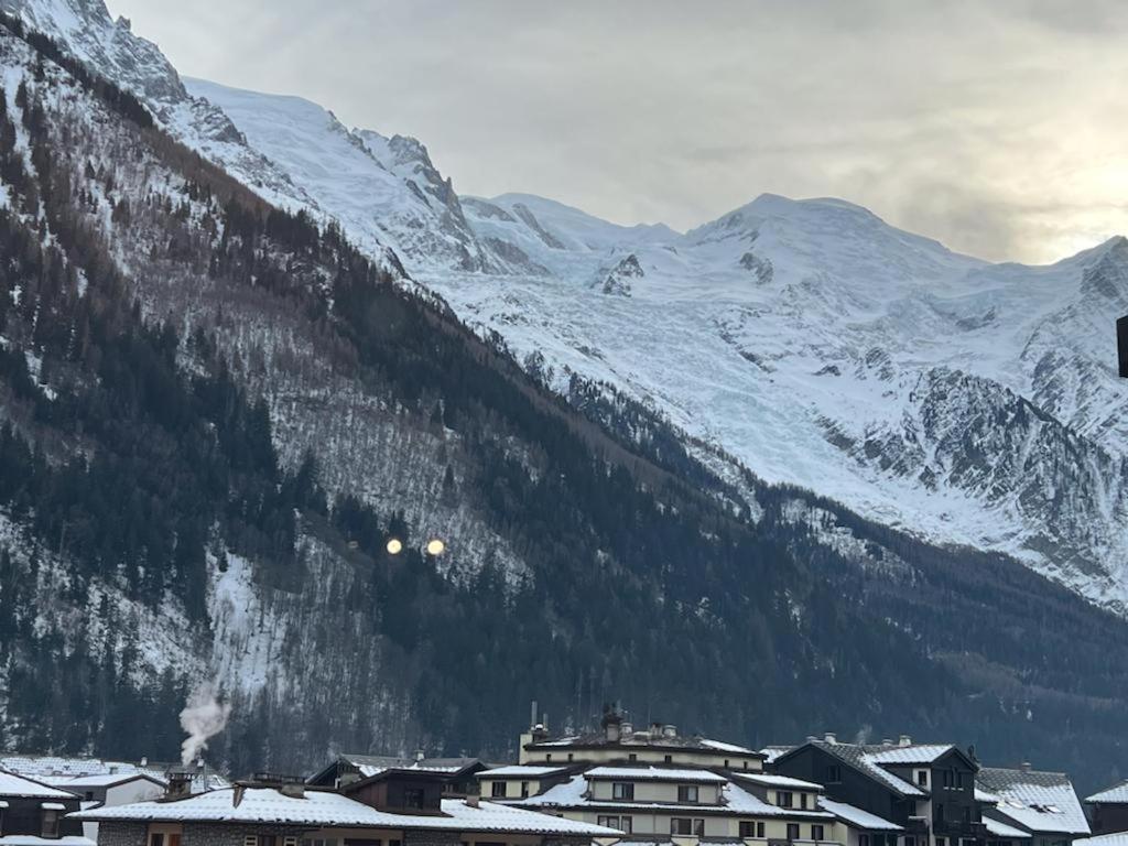 Studio Dent Du Caiman, Chamonix Hyper Centre, Parking, Vue Mont Blanc Exterior foto